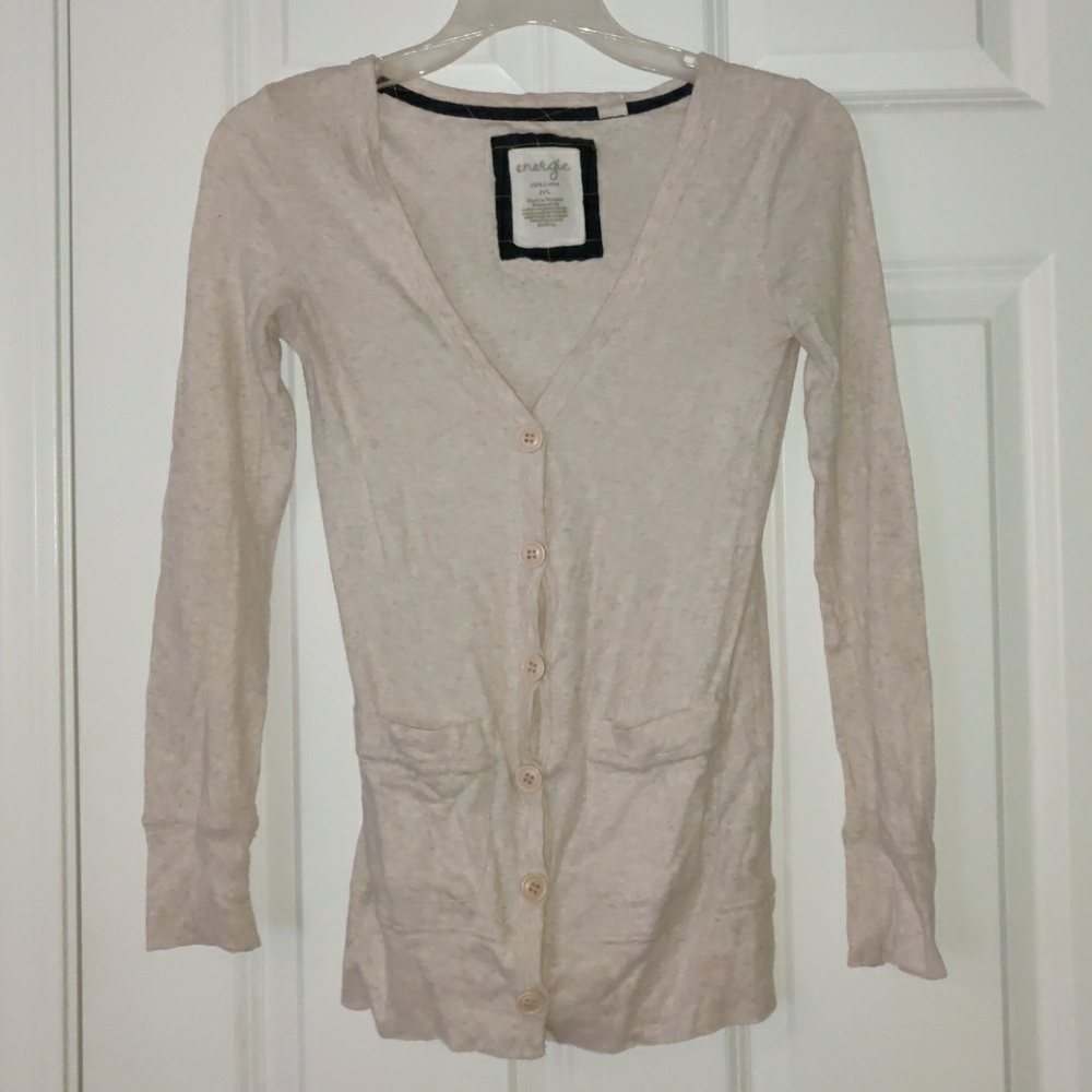 Energie Leightweight Button Down Cardigan